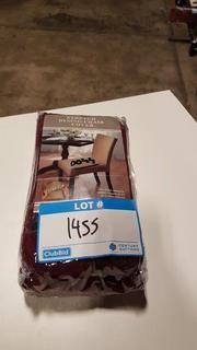 Stretch Armless Dining Chair Cover (VDAM-DRC-BU) - Red / 2 pcs