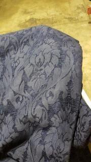 Exclusive Home Rod Pocket Panels 2 pcs 96" L Damask Navy Velvet Jacquard