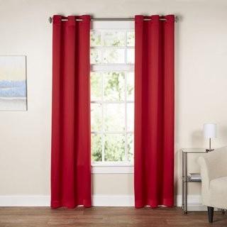 Wayfair Basics Wayfair Basics Solid Blackout Grommet Single Curtain Panel (WFBS1603_18673720_18673711) - Red / 100x120"