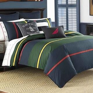 Nautica Heritage Classic Stripe 100% Cotton Duvet Set (NAL1934_22662323) - King