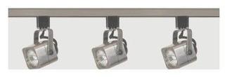 Nuvo Lighting Track Kit 3 light  (TK347) - Brushed Nickel / 4' Track 