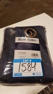 Sun Zero Grommet Curtain Panel - 4 pcs / Navy Blue / 54x84" / (DSK ALC)