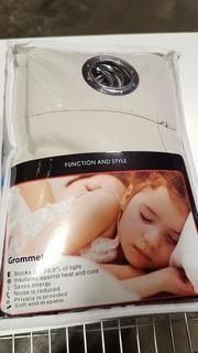 Blackout Off White Grommet Curtain Panels (52x63") 