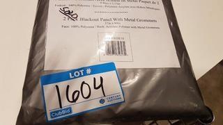 Blackout Panel w Metal Grommets - Taupe 2 pcs / 37x84" 