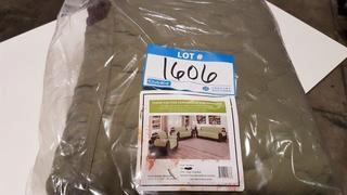 Duck River Textile Jameson Reversible Waterproof Microfiber Chair Cover - Sage/Chocolate 