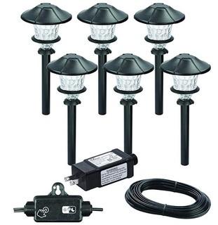 Paradise LED Low Voltage 12 V Landscape Lighting - 6 pcs w Landscape Cable and Powe Pack w Timer