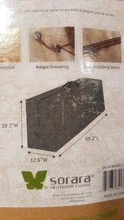Sorara Outdoor Living Patio Furniture Cover (CB0491220TN) - 19.7Hx12.6Wx49.2"L