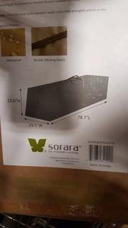 Sorara Outdoor Living Patio Furniture Cover (CB0491220TN) - 19.7Hx12.6Wx49.2"L