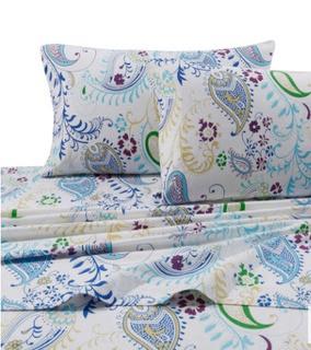 Tribecca Living Paisley Garden Duvet Set Flannel - King 