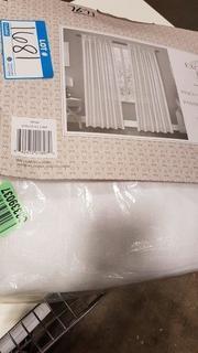 Exclusive Home Belgain Pinch Pleats/Hidden Tabs Curtain Panels (EXCH1499)- 2 pcs / White / 50"x96"