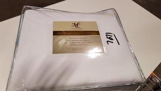 HC Premium 1500 Collection 3 pcs Duvet Cover Set (X000HZ7PCZ) - Full/Queen / White 