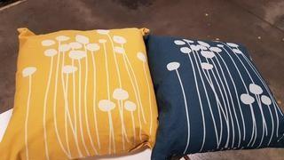 Surya Throw Pillow Set - 2 pcs / Yellow / Tuquoise - (LJA0003-1818)(LJA0004-1818)