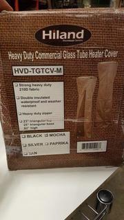 Hiland Heavy Duty Commercial Glass Tube Heater Cover (HVD-TGTCV-M) - Mocha 