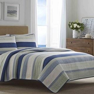 Nautica Terry Cove Quilt (NAL1984_27355230) - Blue / Full,Queen