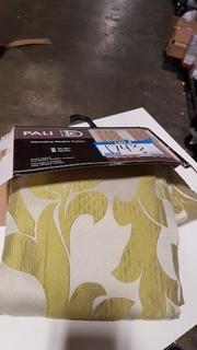 Dainty Home Pali Decorative Window Curtain - 55x84" / Green / Taupe Patterned Design