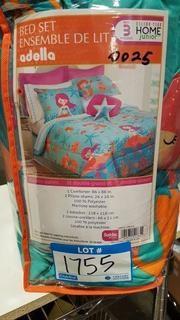 Safdie &Co Colour Your Home Junior 3 pcs Bed Set - Adella Bed Set / Double/ Queen