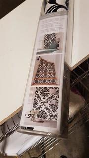 Wall Pops Nu Wallpaper - White w Black Pattern 