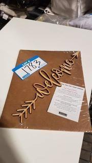 Woodums Wood D?cor "Welcome" Sign 