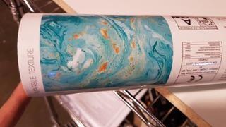 Fine D?cor 300cmx240cm Marble Texture Light Blue - 5 Rolls