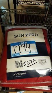 Sun Zero 40"x95" Red Curtain Panels - 2 pcs