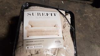 Surefit T-Sofs Stretch Slipcover - Oyster / Form Fit 