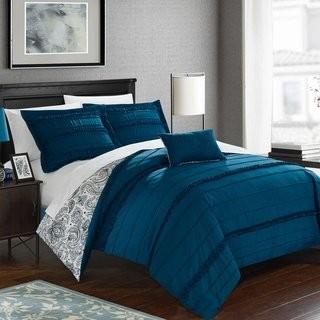 Chic Home Eliza Reversible Duvet Cover Set (CHDE2539_17956021_17968518) - Queen