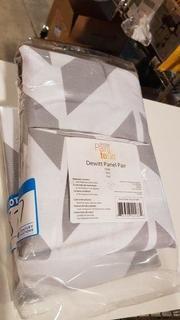 Pairs to Go Dewitt Rod Pocket Panel Pair - Gray / 56x84" / 2 pcs