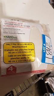Household Essentials Iron Board Cover & Pad w Nano Max Coating - Fits 18"x48-49"