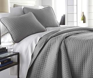Southshore - 2pc Quilt Set - Twin  - Grey 