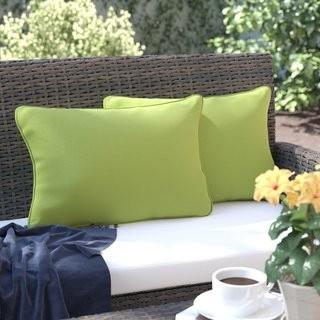 Andover Mills Thorson Modern Outdoor Lumbar Pillow (ANDV2578_24133012) - 2 pcs
