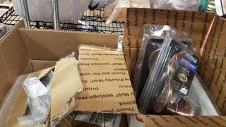 Lot Asst'd Hardware, Central Vac wall Hose connector