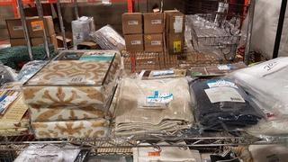 Shelf - Asst;d Curtain panels , Protectors