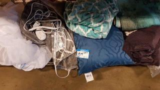 Shelf - Asst'd Pillows, Blankets etc. 