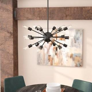 Mercury Row Defreitas 18-Light Sputnik Chandelier (MCRW6155_24003163) - Blk