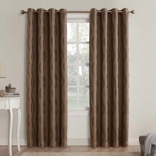 Sun Zero Alfred Geometric Blackout Grommet Single Curtain Panel (SUNZ1004_12806783_28725079) - 4 pcs