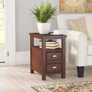 Charlton Home Altitude End Table With Storage (LMDW1045_31132787) - Cherry
