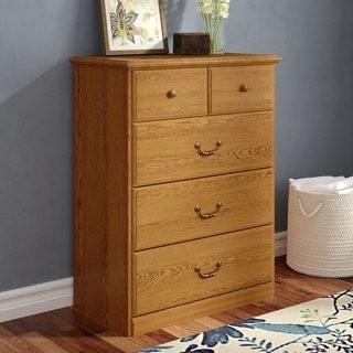 Charlton Home Oxford 4 Drawer Chest (CHLH8844) - Oak finish
