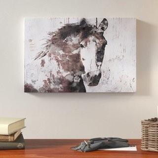 Union Rustic 'Gorgeous Horse' Print on Canvas (UNRS4591) - 45" x 30" Framed 