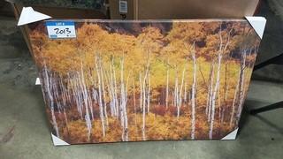 Orange Forest Print - 34" x 35" 