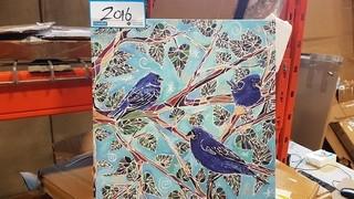 Three Little Birds in tree - 14" Square