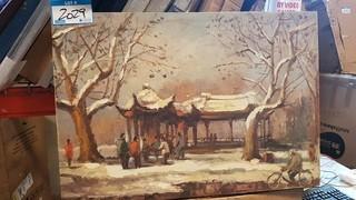 Fujiyama Snow Print - 30" x 29" 