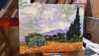 Wheat Fiels - Vangogh Print - 18" x 24" 