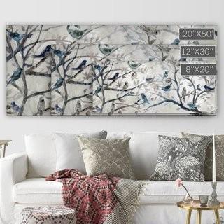 Wexford Home 'Morning Chorus' by Carol Robinson Print of Painting on Wrapped Canvas (WEXF1951_20526628) - 12" x 30" 