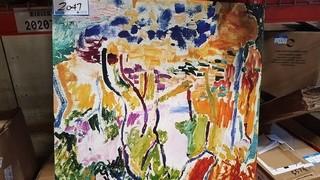 Abstract Flowers 26" Square