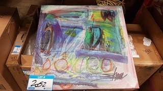 Circles Abstarct Print - 18" Square 