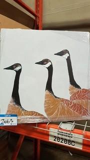 Three Geese - Print - 21" Square 