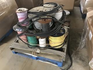 Pallet of Assorted Electrical Wire Spools