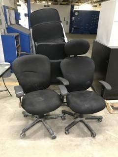 Lot of (7) Fabric Side Chairs