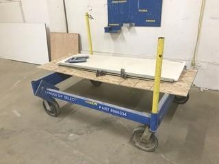 Lot of (2) Mobile Material Carts