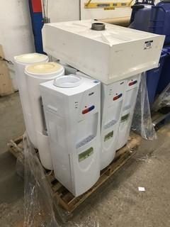 Lot of (7) Asst. Water Coolers and Shop Sink